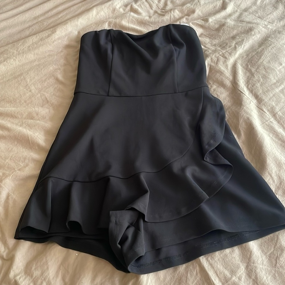 New with tags black strapless romper